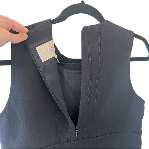 Burberry London Black Pleated Sheath Dress US4 - Picture 10 of 10